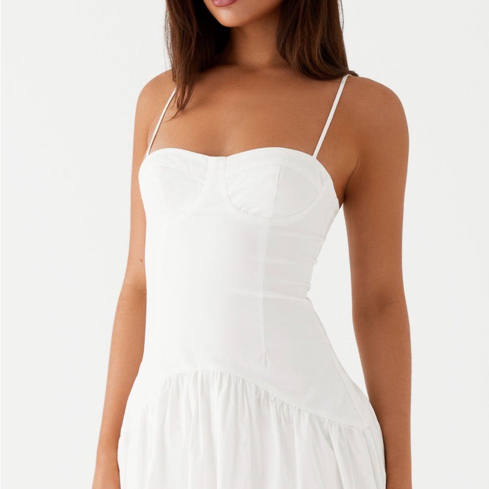 Peppermayo White Midi Dress